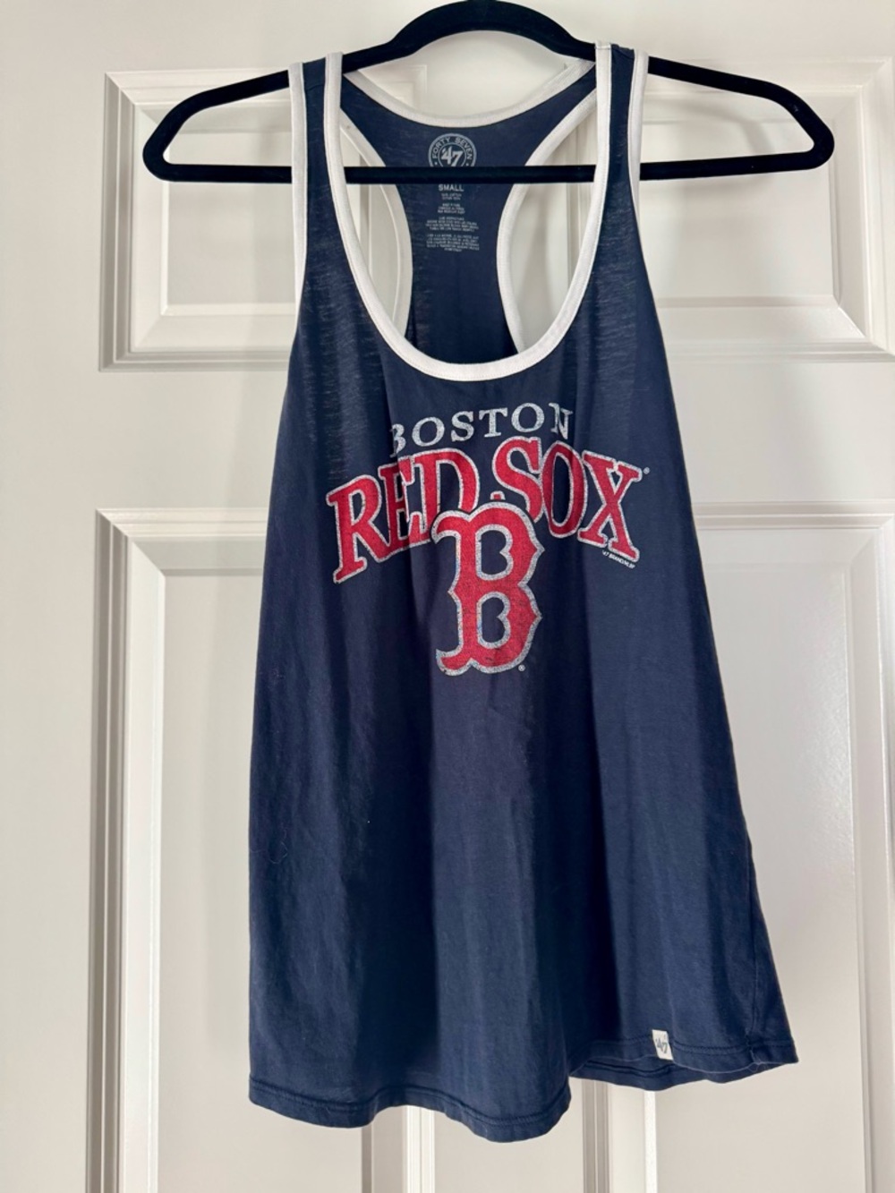 47 Brand Boston Red Sox Navy Tank with White Trim and Logo